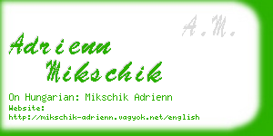 adrienn mikschik business card